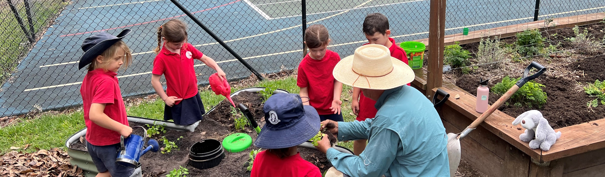 Upper Brookfield State School students using laptops